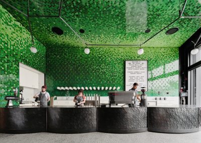 Baristas at work at The Crown