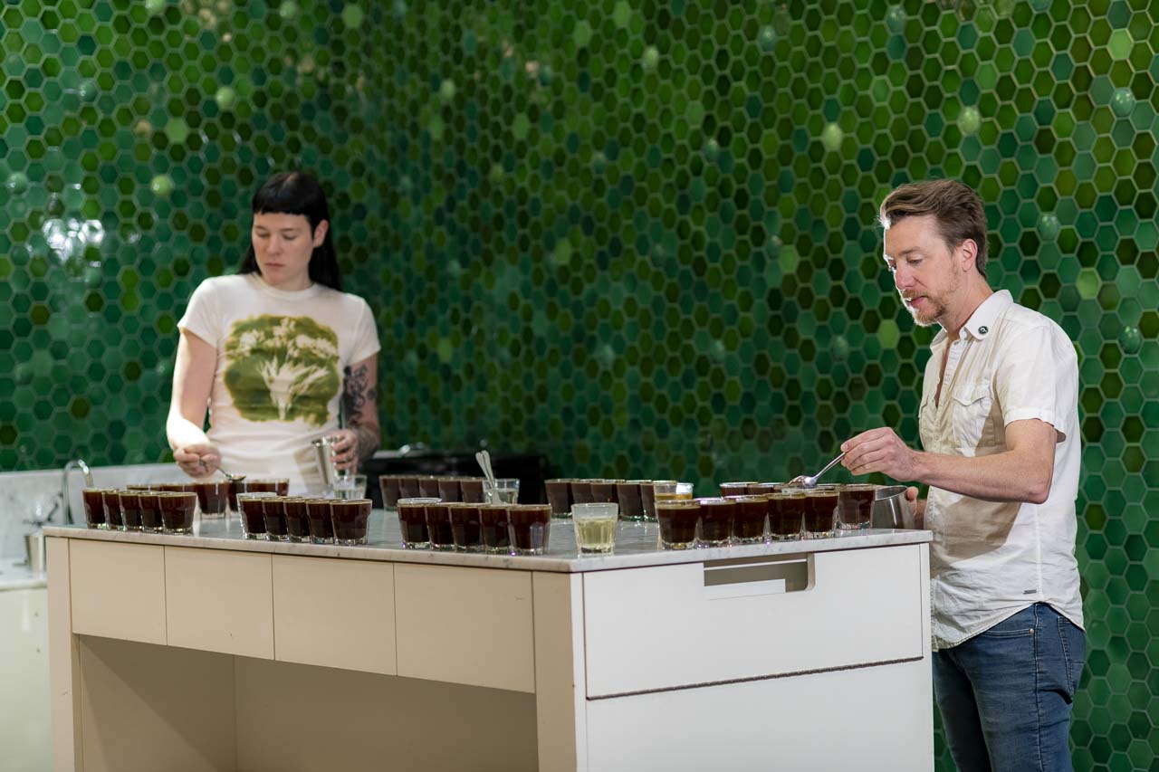 cupping coffee at the crown cupping coffee at the crown