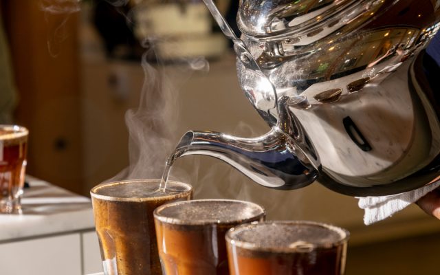 specialty green coffee cupping at the crown