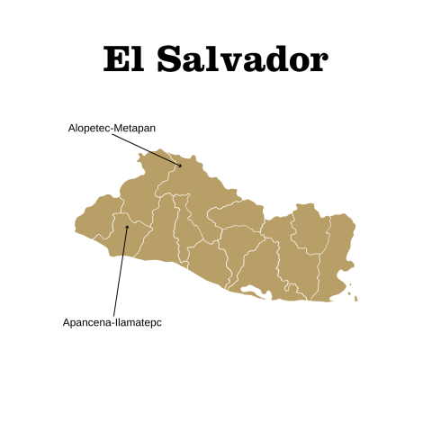 El Salvador map