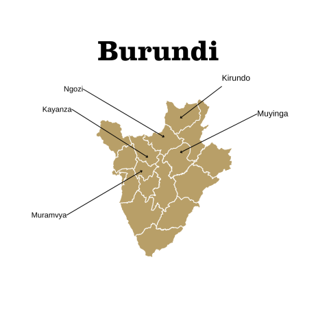 Burundi map