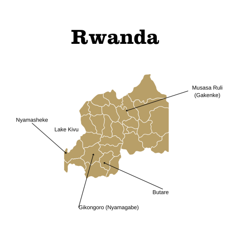 rwanda map
