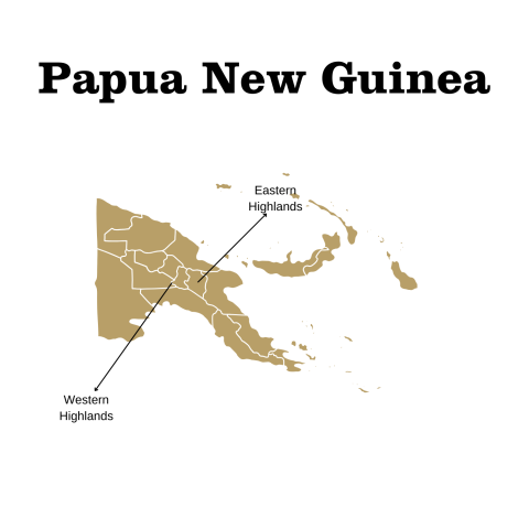 papua new guinea map