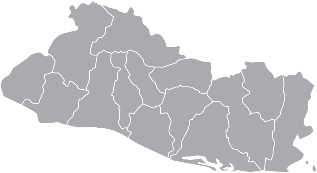 Map of El Salvador where coffee beans from Royal Coffee are harvested from.
