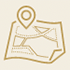 Map with pin icon