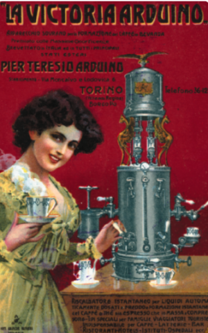 espresso poster La Victoria Arduino